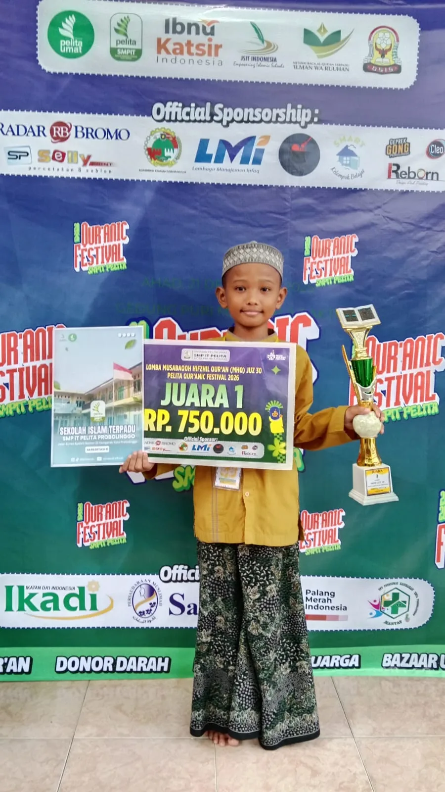 Generasi Qur'ani Berprestasi: Moch. Labib Ikhwan Zain Juara 1 MHQ Juz 30